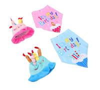 AMONIDA Set di compleanno a forma di oca, 58,4 cm, 43,2 cm | Poliestere morbido, include cappello per torta, bandana, si adatta al cemento, si adatta alla plastica