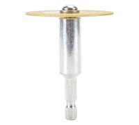 AMONIDA Set di Dischi da Taglio Diamantati da 9 Pezzi con Robuste Lame in Acciaio Al Carbonio per il Taglio di Tubi in PVC e Ceramica (Palo da 6 cm)