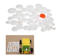 AMONIDA Set di Ingranaggi in Plastica da 64 Pezzi per la Costruzione di Modelli di Robot Fai-da-Te Accessori Non Tossici di Alta qualità Adatti a Vari Progetti
