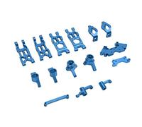 AMONIDA Set di Montaggio del Gruppo Sterzo per Auto RC Parti Premium in Lega di Alluminio per Auto HBX 1/18 Parti Dalle Prestazioni Durevoli (BLUE)
