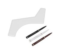 AMONIDA Set di Riempitivi per Matite Barba Penna di Riempimento per Barba Impermeabile a Lunga Durata 4 Pezzi per un Aspetto della Pulito