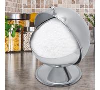 AMONIDA Set di Scatole per Spezie in Acciaio Inossidabile con Coperchio Girevole, Contenitore per Condimenti Durevole per Uso Domestico e Al Ristorante, 5,1x6,3 Pollici, Strumento da Non Tossico