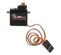 AMONIDA Set di Servo Digitali RC Motore Coreless con Ingranaggi in Metallo Ad Alta Precisione 4.3G per Aeroplano per Auto RC 1/24, ABS Resistente e Materiale in Ferro