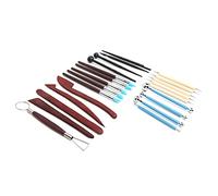 AMONIDA Set Multiuso di Strumenti per Ceramica da 23 Pezzi, Kit Completo di Strumenti per Scolpire L'argilla, Ideale per Modellare e Dettagliare, Perfetto per L'artigianato in Ceramica e Scultura,