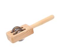 AMONIDA Shaker Jingle Bell in Legno Leggero per lo Sviluppo Cognitivo dei Bambini, Formato Mini, Sicuro e Non Tossico