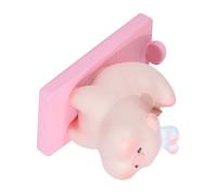 AMONIDA Simpatico Supporto per Cellulare a Forma di Maiale, Simpatico Supporto per Smartphone e Tablet con Posa Yoga, Stabile per Scrivania, Casa e Ufficio (alzare lo sguardo al cielo)