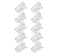 AMONIDA Smalto per Unghie in Gel Clip, Stampo in Plastica Trasparente e | 10 pezzi inclusi, misura standard adatta alla maggior parte dei casi, comoda per la nail art, ecologica