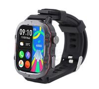AMONIDA Smart Watch Smartwatch Premium Resistente All'acqua Fino a 30 M con Touch Screen Completo da 1,96 Pollici per lo Sport e L'uso Quotidiano (BLACK)