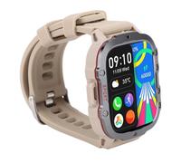 AMONIDA Smart Watch Smartwatch Premium Resistente All'acqua Fino a 30 M con Touch Screen Completo da 1,96 Pollici per lo Sport e L'uso Quotidiano (Beige)