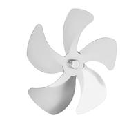 AMONIDA Sostituzione della Pala del Ventilatore per Camino a 5 Pale, Lega di Alluminio Durevole, Migliora la Circolazione del Flusso D'aria per un Riscaldamento Efficace (SILVER)