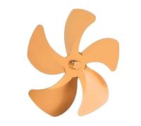 AMONIDA Sostituzione della Pala del Ventilatore per Camino a 5 Pale, Lega di Alluminio Durevole, Migliora la Circolazione del Flusso D'aria per un Riscaldamento Efficace (GOLD)