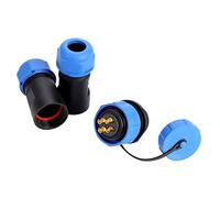 AMONIDA SP21 Connettore Presa per Presa Aeronautica Impermeabile per Lampade da Esterno 2/3/4/5/7/9/12pin IP68 Resistente Nylon PA66 (4 pin)