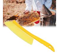 AMONIDA Spazzola per Apicoltura, Giallo Spazzola per api con Manico in plastica con Buchi, Comodo da Tenere per Gli apicoltori per la casa delle api