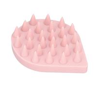 AMONIDA Spazzola per Massaggiatore del Cuoio Capelluto con Denti Morbidi in Silicone Elastico per Comfort e Pulizia Profonda 1 Pezzo (PINK)