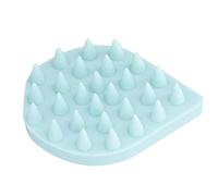 AMONIDA Spazzola per Massaggiatore del Cuoio Capelluto con Denti Morbidi in Silicone Elastico per Comfort e Pulizia Profonda 1 Pezzo (GREEN)