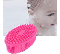 AMONIDA Spazzola sensoriale Durevole in Silicone per Massaggio, Spazzola per Bagnetto, Spazzola in Silicone per Bambini per Bambini Spazzola per Bagno in Silicone per Bambini(Rose Red)