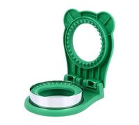AMONIDA Stampo per Tagliare Panini, Strumento di Sigillatura Durevole per Pranzi e Feste Divertenti, Tagliapane Manuale per Bambini, Acciaio Inossidabile, 1 unità (GREEN)