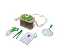 AMONIDA STEM Learning Scatola di Osservazione in Legno Strumento di Esplorazione Leggero per Bambini Lo Studio della Include Lente d'Ingrandimento e Accessori