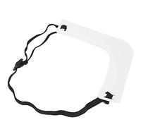 AMONIDA Strumento per Modellare la Barba, Durevole e Flessibile, Guida per Rifinire la Scollatura, per Uomo, Modello per Modellare i Baffi, Fascia Regolabile, Plastica Bianca per Regalo di Compleanno
