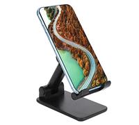 AMONIDA Supporto per Cellulare Pieghevole, Supporto Leggero e Regolabile Facile Visualizzazione, Staffa Portatile per Tablet Sotto i 12,9", Materiale ABS, /bianco (BLACK)