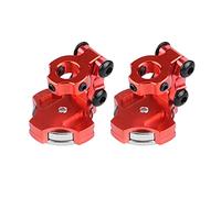 AMONIDA Supporto per Corpo Magnetico da 2 Pezzi, Design in Metallo con Forte Forza Magnetica Facile Installazione con Superficie Liscia e Luminosa, Ideale per Auto RC HSP, Assiale, SCX10, D90, HPI