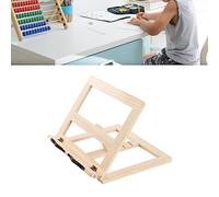 AMONIDA Supporto per Libri Regolabile in Legno per la Lettura - Resistente Pino della Nuova Zelanda, Perfetto per L'uso Domestico, Design Leggero (Clip di ferro)