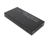 AMONIDA Switch in Fibra Ottica Ethernet 2 Porte Elettriche 100-240 V 8 Porte Switch in Fibra Ottica Gigabit Ethernet Ottico per Ufficio (Spina UE)