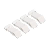 AMONIDA Tappo a Cuneo Multiuso per Porta, Prevenzione Durevole delle Collisioni per Hotel, Uffici Domestici, Materiale TPR da 4 Pezzi (WHITE)