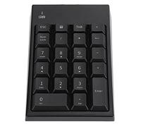 AMONIDA Tastierino Numerico Wireless 2.4G, Mini Tastiera Portatile a 22 Tasti, Ideale per Laptop e Servizi Bancari, Design Compatto