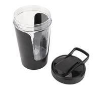 AMONIDA Tazza per Miscelatore Automatico Tazza per Agitazione Elettrica Leggera e Portatile per caffè e Altro Materiale PP Premium da 15 Once (BLACK)