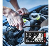 AMONIDA Telecamera per Ispezione Periscopio con Display Ad Alta Definizione da 4,3" per Ricerche di Oggetti, Impermeabile, Obiettivo da 8 Mm, Cavo Rigido da 2 M (10m)