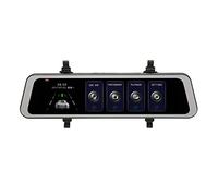 AMONIDA Telecamera per Specchietto Retrovisore a Doppia Lente da 10,3 Pollici, Touch Screen Completo, Visione Notturna, Sensore G, Assistenza Al Parcheggio Guida più (K90)