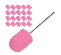 AMONIDA Testina Levigante per Unghie di Alta qualità, Confezione 20 Pezzi, per Lucidare e Tagliare le Unghie, Perfetta per L'uso Domestico (PINK)