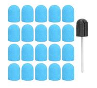 AMONIDA Testina Levigante per Unghie di Alta qualità, Confezione 20 Pezzi, per Lucidare e Tagliare le Unghie, Perfetta per L'uso Domestico (BLUE)