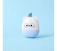 AMONIDA Timbro a Rullo Confidenziale, Timbro a Forma di Orso in Acciaio Inossidabile Ad Alta Durezza, con Design Fisso con Fibbia con Protezione dell'identità, Ideale per l'ufficio e la Casa