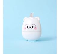 AMONIDA Timbro a Rullo Confidenziale, Timbro a Forma di Orso in Acciaio Inossidabile Ad Alta Durezza, con Design Fisso con Fibbia con Protezione dell'identità, Ideale per l'ufficio e la Casa