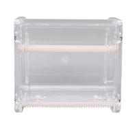 AMONIDA Utensile Taglio Efficiente per Dispenser di Nastro Visibile Trasparente per Studio Clinico in Ufficio 10,3x9,1x7,1 Cm (Beige)