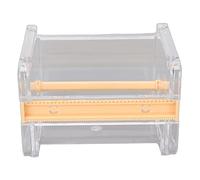 AMONIDA Utensile Taglio Efficiente per Dispenser di Nastro Visibile Trasparente per Studio Clinico in Ufficio 10,3x9,1x7,1 Cm (ORANGE)