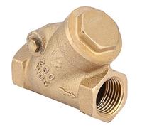 AMONIDA Valvola di Ritegno in Ottone NPT da 1/2 Pollice, Design Unidirezionale di Tipo Y Durevole, Previene il Riflusso per Applicazioni Idrauliche, 1 unità