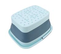 AMONIDA Vasca per Pediluvi Portatile in Silicone per Pediluvi per Uso Domestico e da Campeggio, Altezza Spiegata 23 Cm (BLUE)