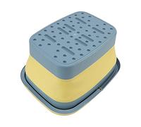 AMONIDA Vasca per Pediluvi Portatile in Silicone per Pediluvi per Uso Domestico e da Campeggio, Altezza Spiegata 23 Cm (GREEN)