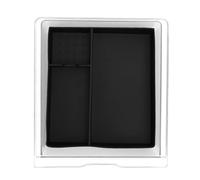 AMONIDA Vassoio Organizer per Console Centrale, Sostituzione Durevole della Scatola Portaoggetti per Il 2023-2024, Organizer in Gomma PP Nera Trasparente