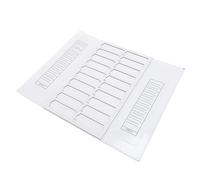 AMONIDA Vassoio per Vetrini per Microscopio in Cartone, 20 Scomparti, Organizer Pieghevole per Studenti, 8 X 2,5 Cm