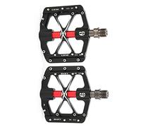 AMONIDA WAKE Pedali per Mountain Bike con 3 Cuscinetti Pedale Leggero in Lega di Alluminio Resistente per Biciclette 11,3 X 9,2 X 1,7 Cm (BLACK)