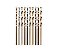 amoolo Punte da trapano in cobalto da 5/64" (10 pezzi), M35 HSS metallo Jobber lunghezza Twist Drill Bit Set per metallo duro, acciaio inossidabile