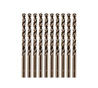 amoolo - Set di punte per trapano in cobalto da 7/32", 10 pezzi, M35 HSS per metallo duro, acciaio inossidabile