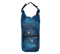 Amooorous A Few Lovely Fireflies Flew in Dark Blue Sky Bottle Holder Portabottiglie per bicicletta portabottiglie con cinghia, adatto per bottiglie da 570 g, 680,4 g, 907,2 g, 1,134 g