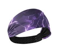 Amooorous Alleggerimento Viola Safari Umidità Wicking donne fasce moda Elastico testa per le donne per la Corsa Atletica Sport lavaggio viso bandas elásticas para el cabello