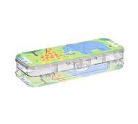 Amooorous Animal Zoo - Astuccio in plastica trasparente a 2 strati per matite e penne con coperchio a scatto