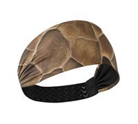 Amooorous Animale Pelle di Bufalo Texture Kaki Fasce di raffreddamento per le donne Elastiche larghe fasce per capelli delle donne per il lavaggio del viso lavaggio viso Volley banda para la cabeza